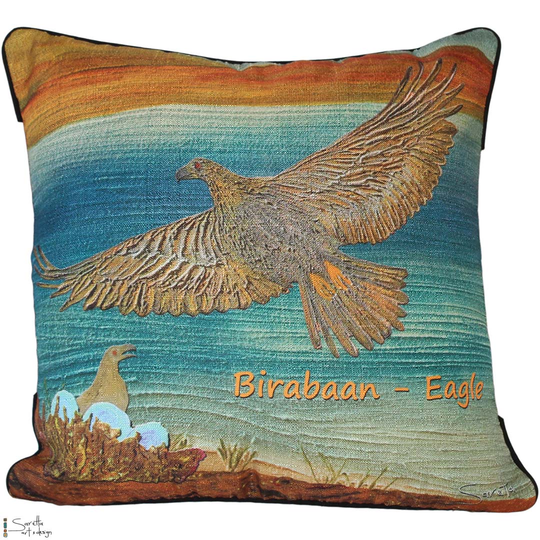 Cushion Cover - Totem Birabaan Eagle - Saretta Art & Design