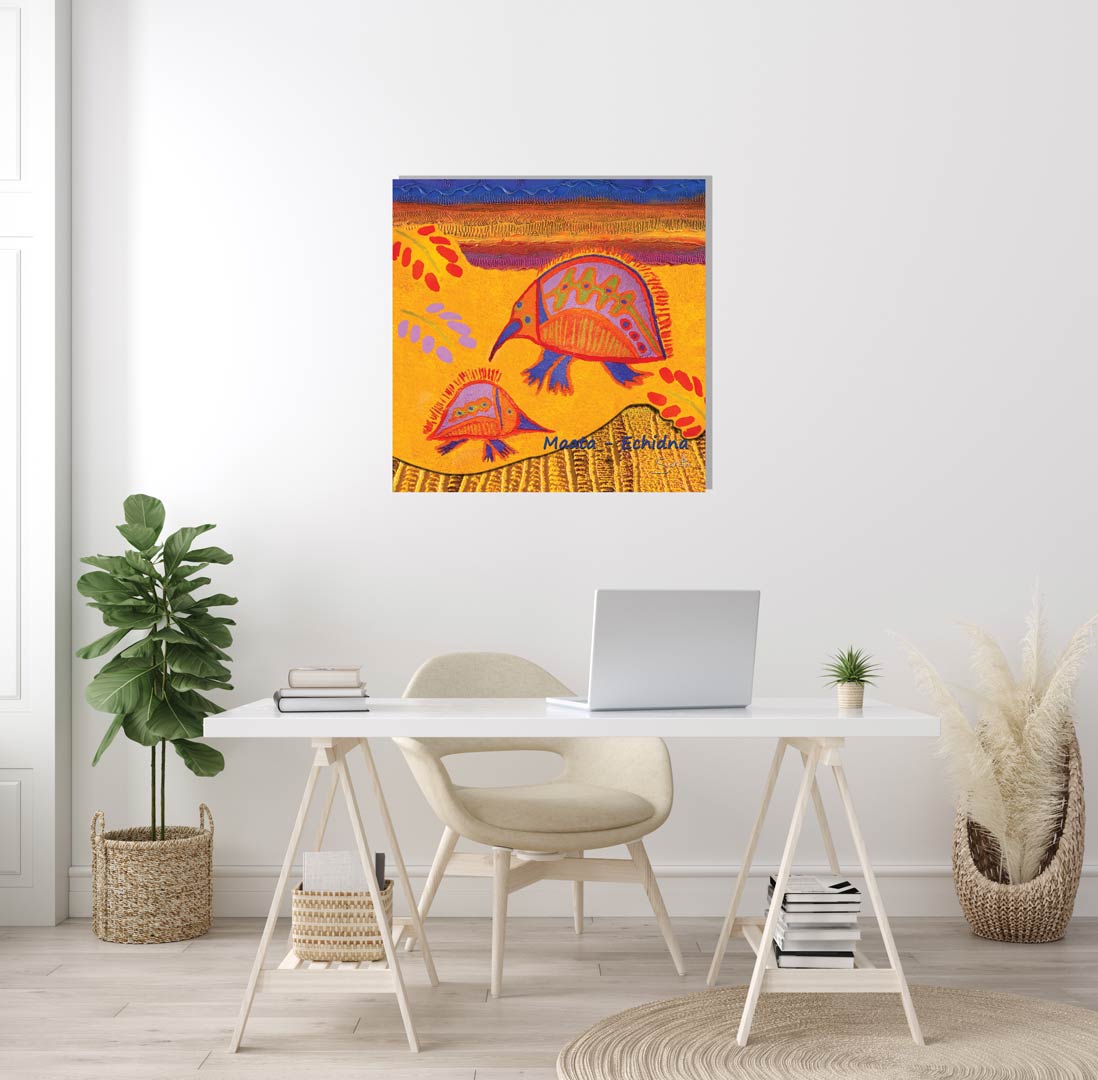 Canvas Print - Totem Maata Echidna - Saretta Art & Design