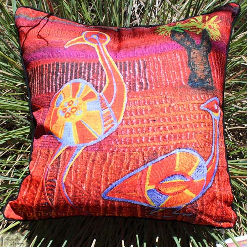 Cushion Cover - Totem Bayiibayii Emu - Saretta Art & Design