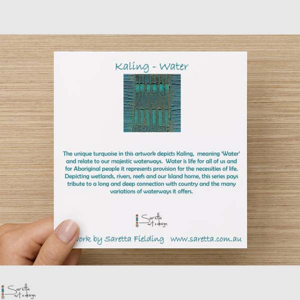 Greeting Card - Kaling Water - Saretta Art & Design