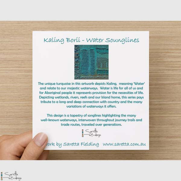 Greeting Card - Kaling Borii - Saretta Art & Design
