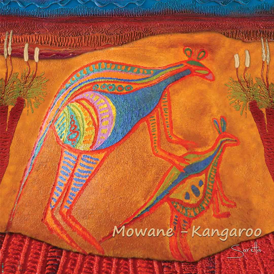 Canvas Print - Totem Mowane Kangaroo - Saretta Art & Design