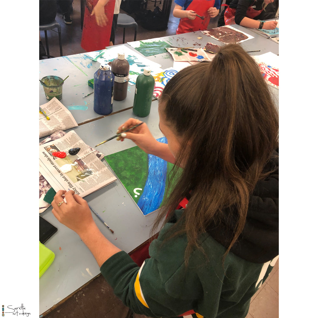 Mural for Kotara High School - Saretta Art & Design