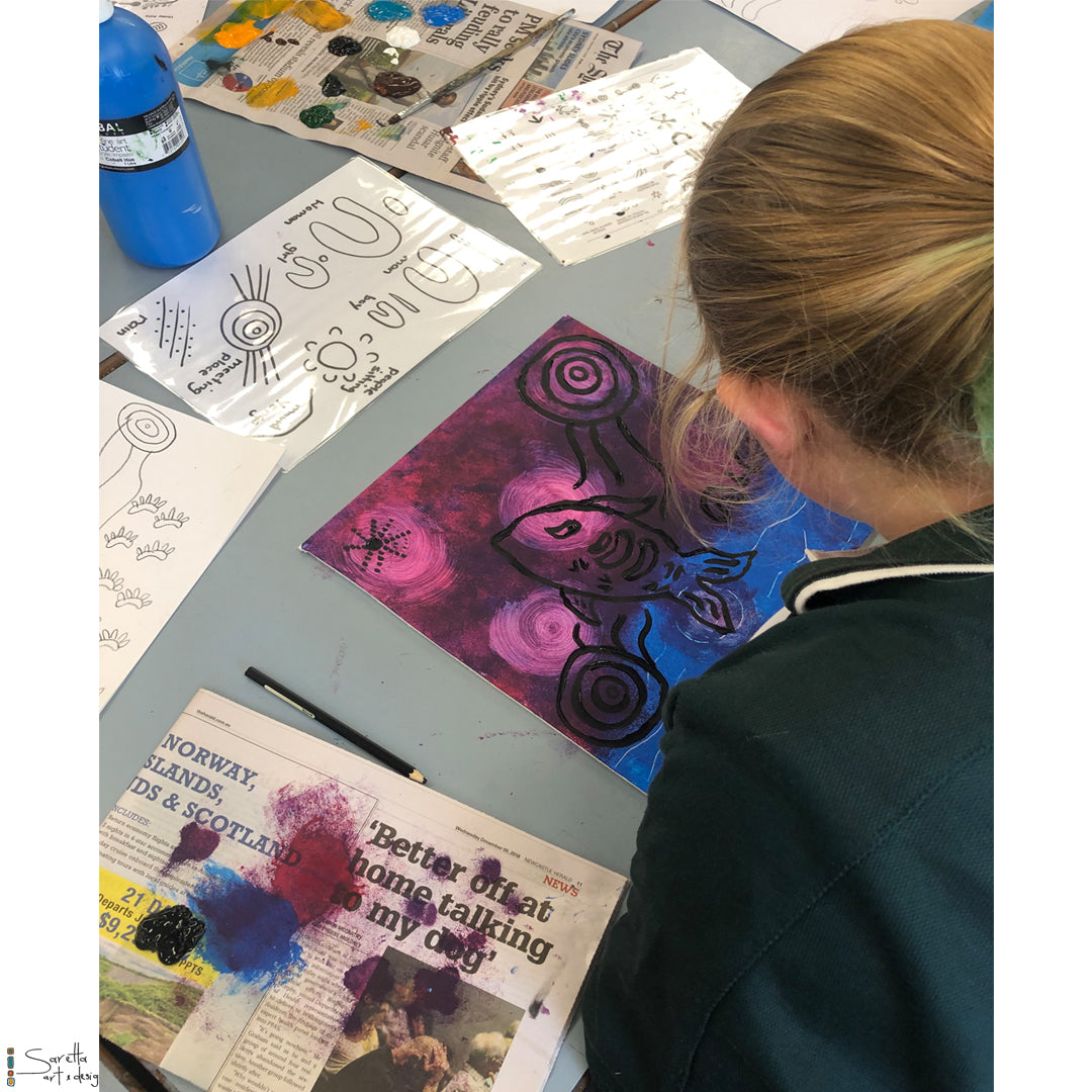 Mural for Kotara High School - Saretta Art & Design