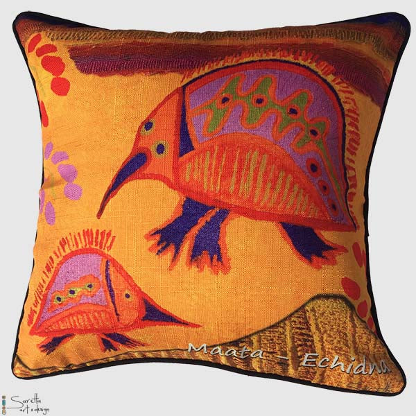 Cushion Cover - Totem Maata Echidna - Saretta Art & Design