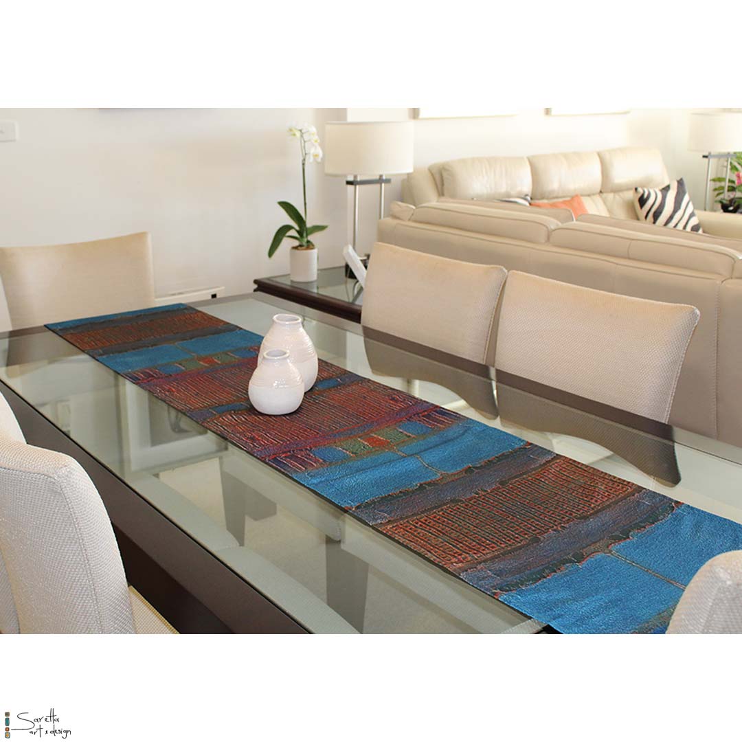 Table/Bed Runner - Muloobinba Borii - Newcastle Songlines - Saretta Art & Design