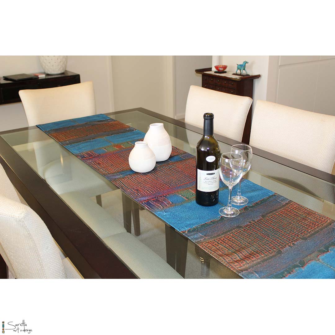 Table/Bed Runner - Muloobinba Borii - Newcastle Songlines - Saretta Art & Design