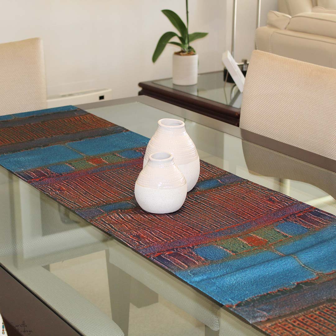 Table/Bed Runner - Muloobinba Borii - Newcastle Songlines - Saretta Art & Design
