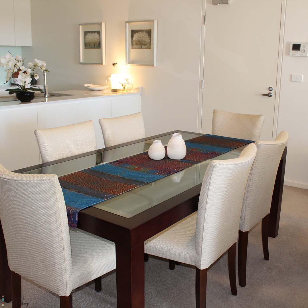 Table/Bed Runner - Muloobinba Borii - Newcastle Songlines - Saretta Art & Design