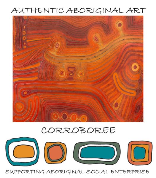 Corroboree Silk Scarf - Saretta Art & Design