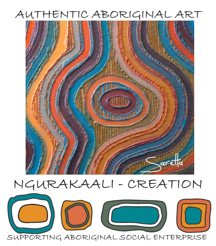 Canvas Print - Ngurakaali Creation - Saretta Art & Design