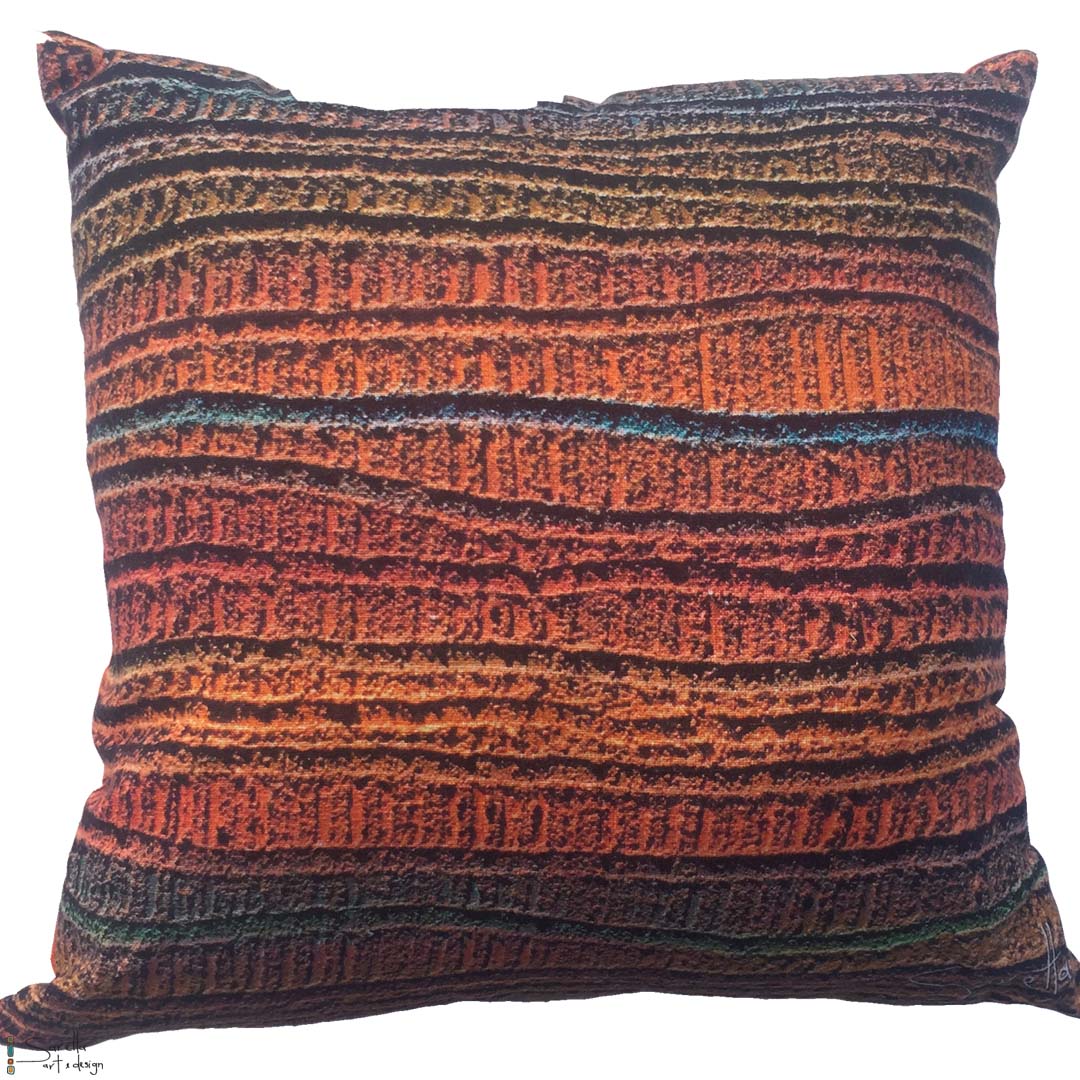 Cushion Cover - Timelines, 60 cm - Saretta Art & Design