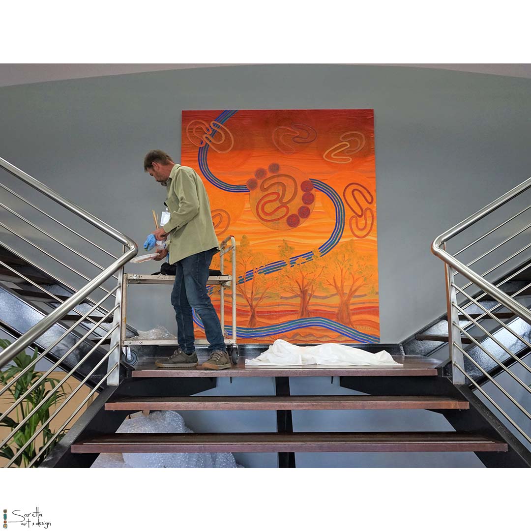 Ngaliinba Yapung – Shared Journey for Winc Australia - Saretta Art & Design