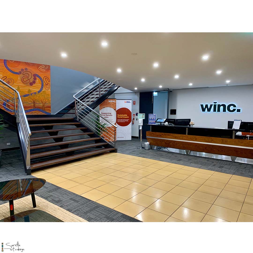 Ngaliinba Yapung – Shared Journey for Winc Australia - Saretta Art & Design