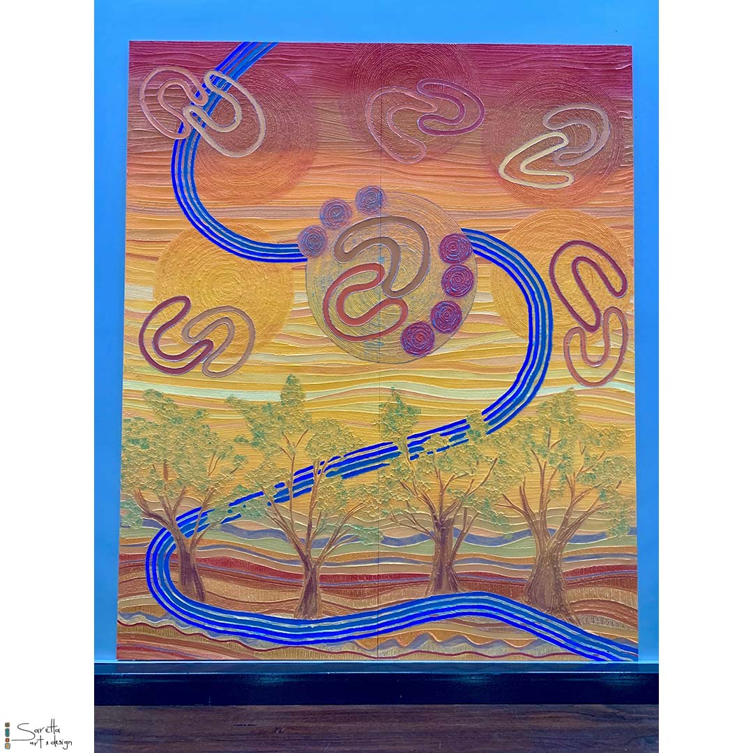 Ngaliinba Yapung – Shared Journey for Winc Australia - Saretta Art & Design