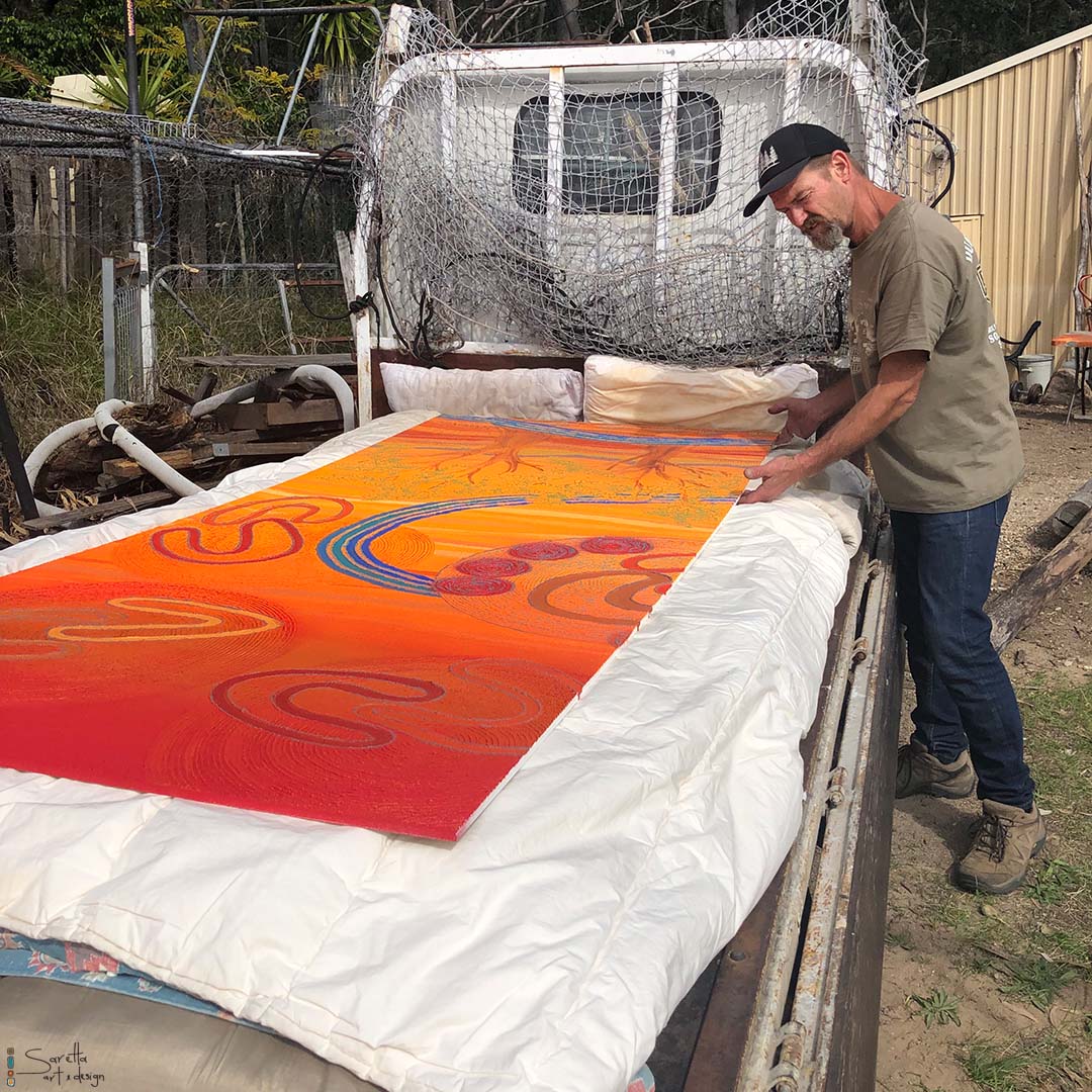 Ngaliinba Yapung – Shared Journey for Winc Australia - Saretta Art & Design