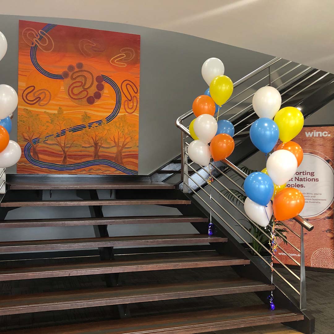 Ngaliinba Yapung – Shared Journey for Winc Australia - Saretta Art & Design