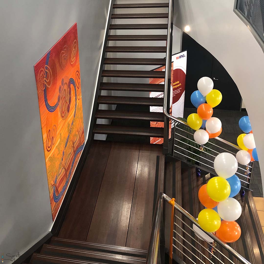 Ngaliinba Yapung – Shared Journey for Winc Australia - Saretta Art & Design