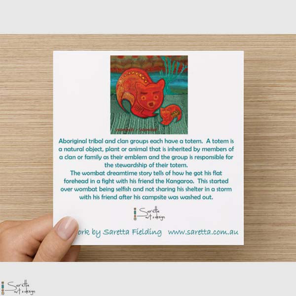 Greeting Card - Wombati Wombat