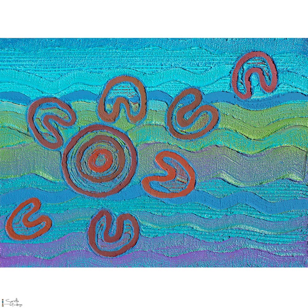 Yarnteen Yamuloong Awaba – All Come Together on Lake Macquarie - Saretta Art & Design