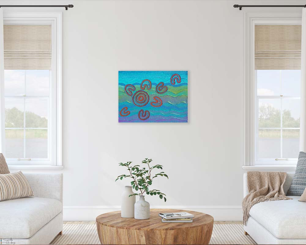 Yarnteen Yamuloong Awaba – All Come Together on Lake Macquarie - Saretta Art & Design