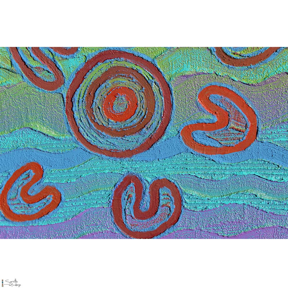 Yarnteen Yamuloong Awaba – All Come Together on Lake Macquarie - Saretta Art & Design
