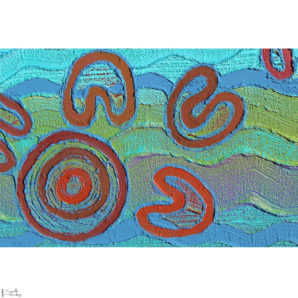 Yarnteen Yamuloong Awaba – All Come Together on Lake Macquarie - Saretta Art & Design