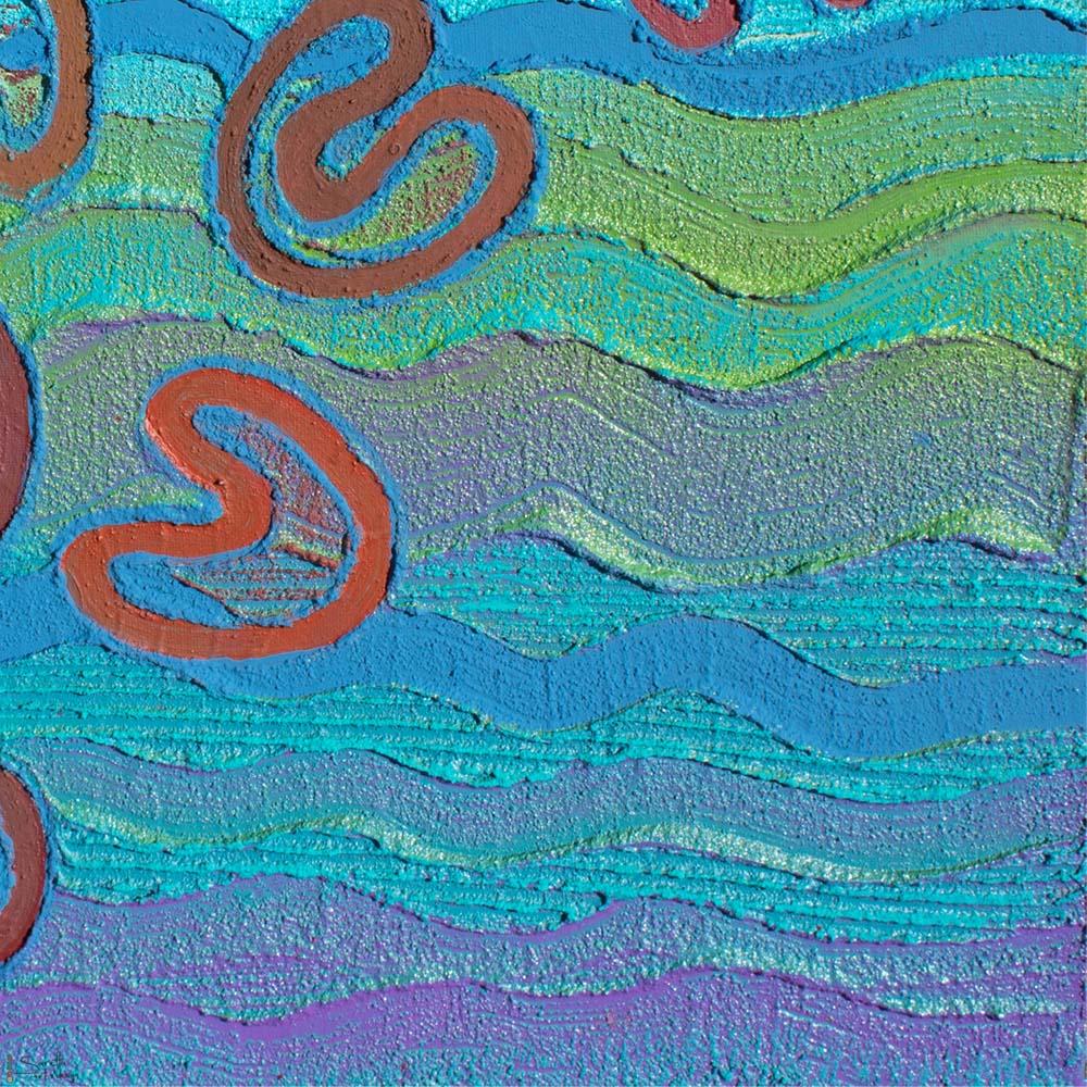 Yarnteen Yamuloong Awaba – All Come Together on Lake Macquarie - Saretta Art & Design
