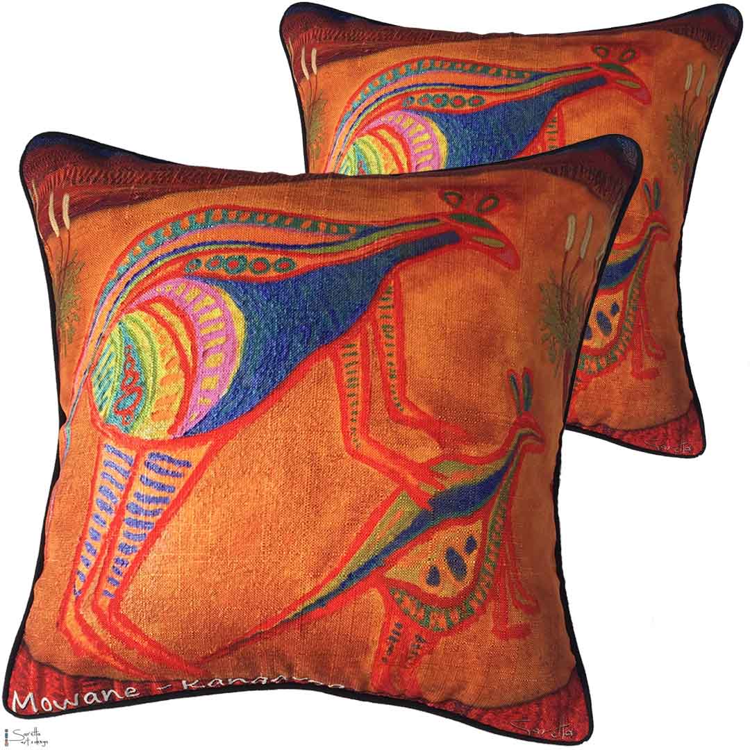 Cushion Cover - Totem Mowane Kangaroo - Saretta Art & Design