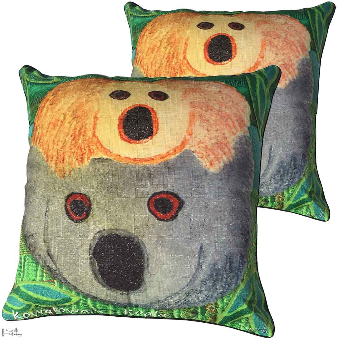 Cushion Cover - Totem Kowalowain Koala - Saretta Art & Design