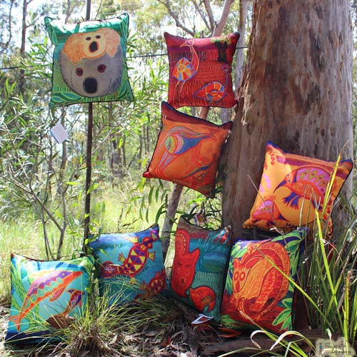 Cushion Cover - Totem Wombati Wombat - Saretta Art & Design